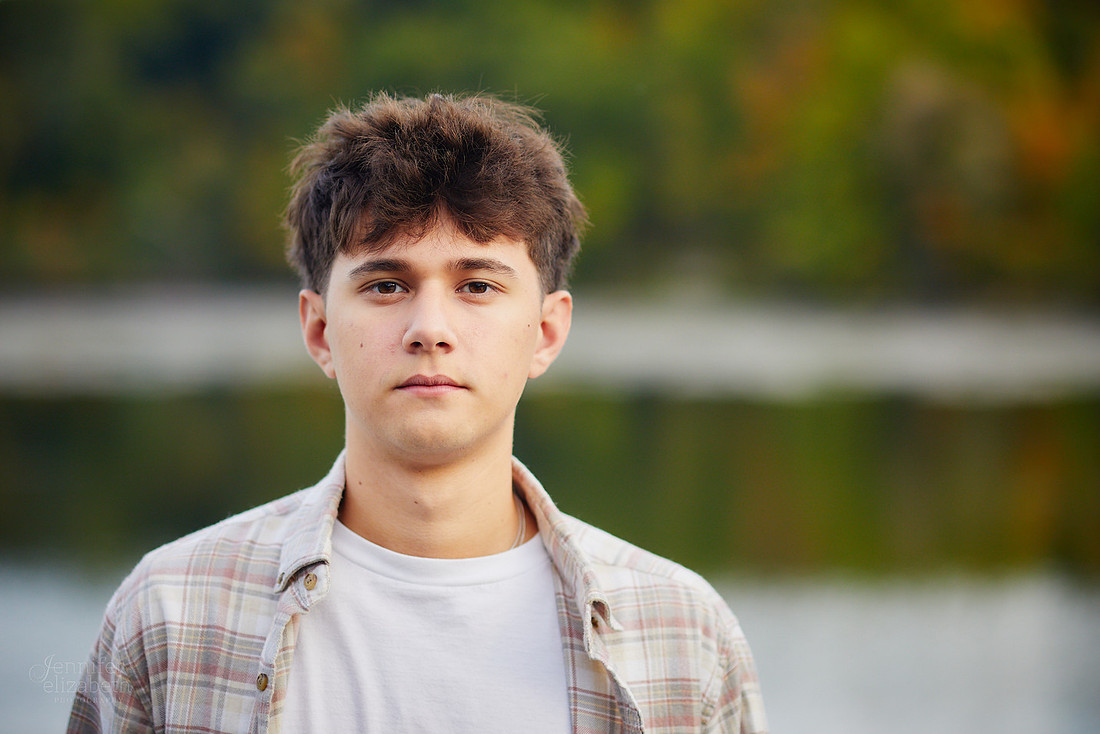 Lucas: Senior Session at Hudson Springs Park