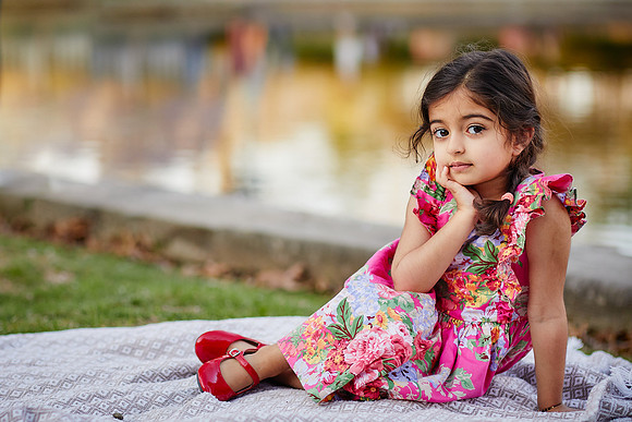 The S Family: Spring Cherry Blossom Portrait Session at Wade Lagoon in Cleveland