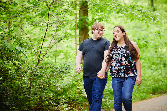 Maia & Ben: Engagement Session at Viaduct Park in Bedford