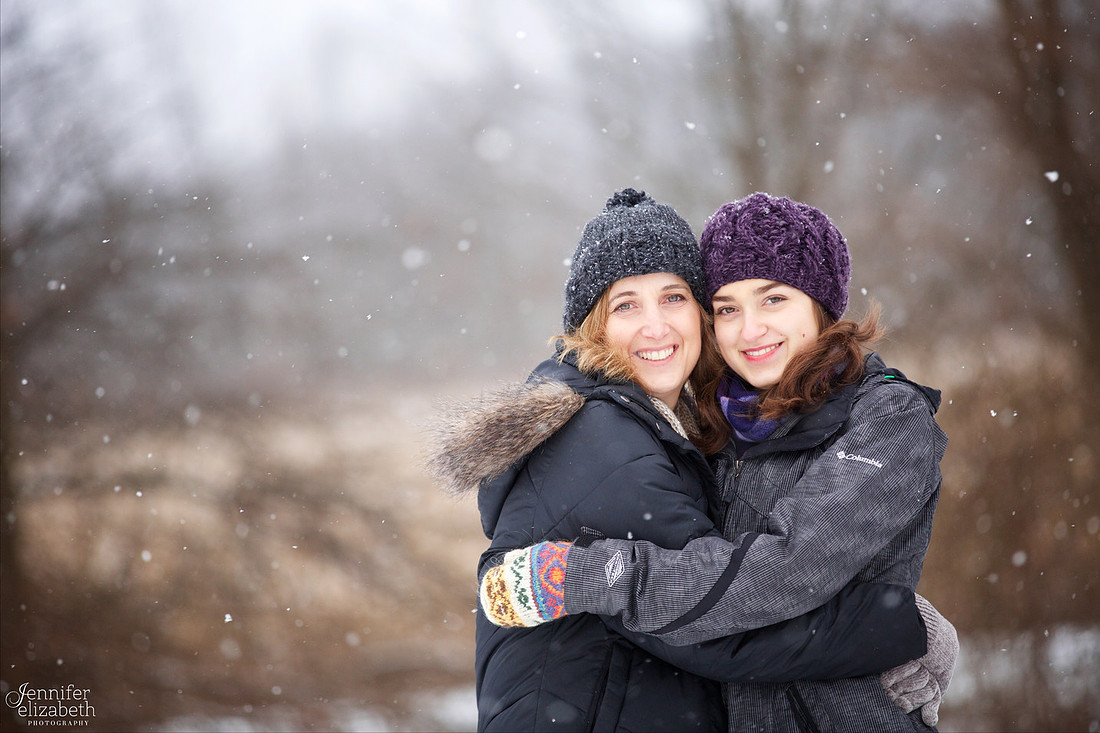 The W Family Winter Portrait Session in Akron Ohio