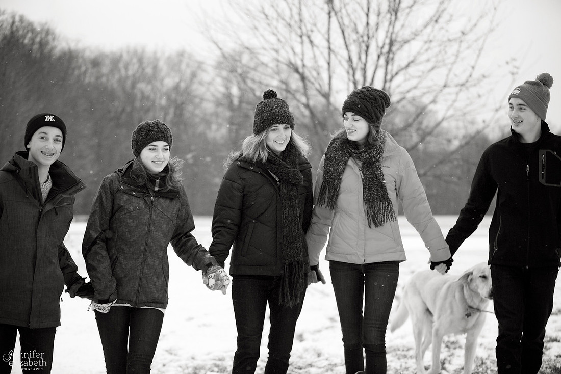 The W Family Winter Portrait Session in Akron Ohio