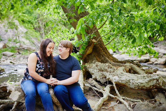 Maia & Ben: Engagement Session at Viaduct Park in Bedford