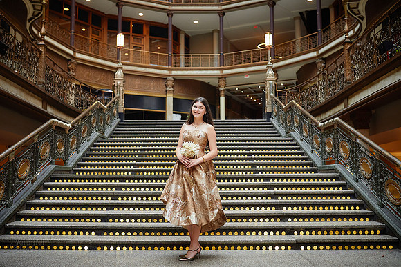 Sofia: Senior Session at the Hyatt Regency Cleveland at The Arcade