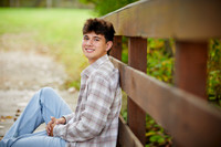 Lucas: Senior Session at Hudson Springs Park