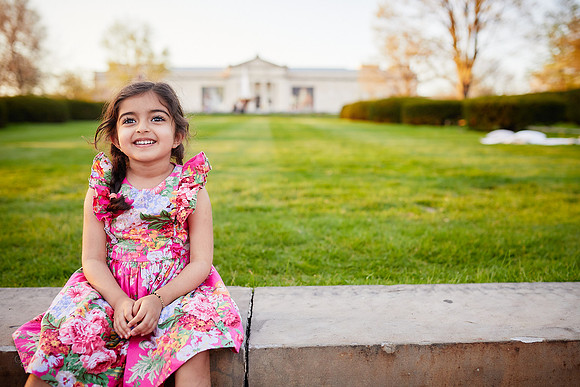 The S Family: Spring Cherry Blossom Portrait Session at Wade Lagoon in Cleveland