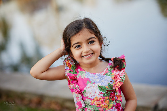 The S Family: Spring Cherry Blossom Portrait Session at Wade Lagoon in Cleveland