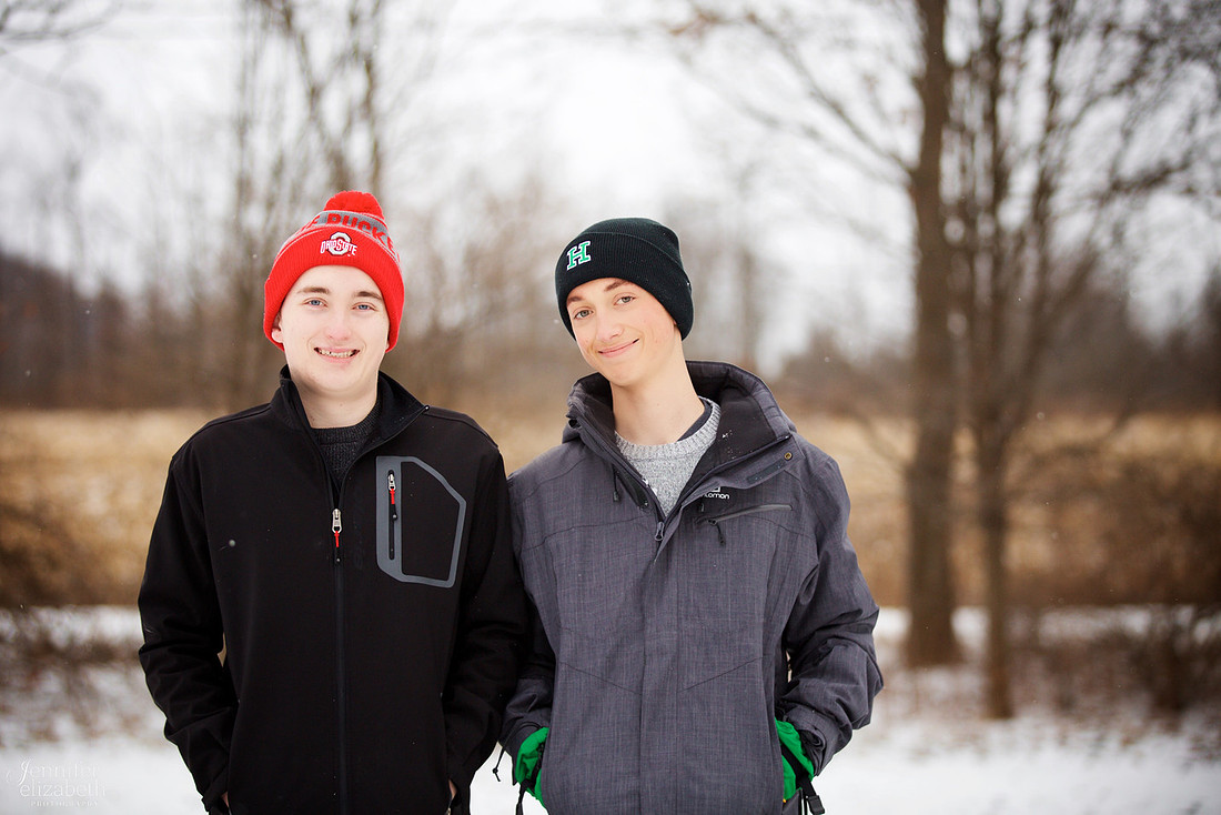 The W Family Winter Portrait Session in Akron Ohio