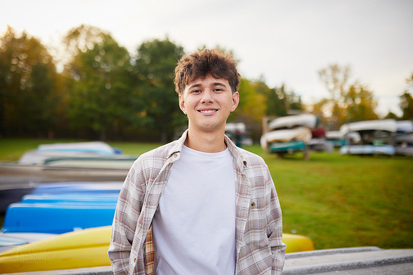 Lucas: Senior Session at Hudson Springs Park