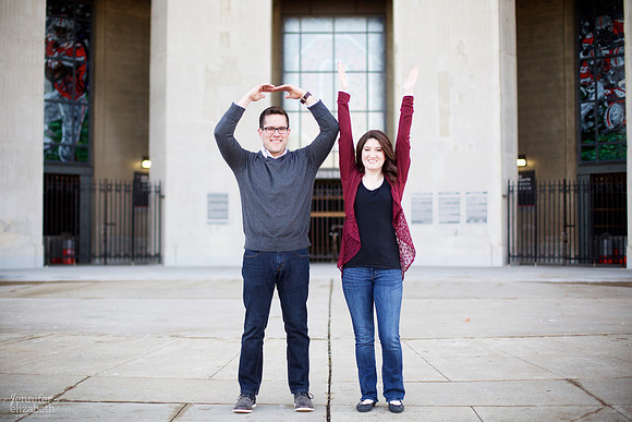 Heather & Jackson Engagement at Ohio State University