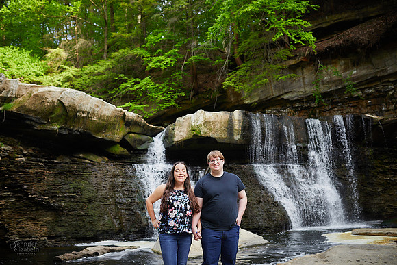 Maia & Ben: Engagement Session at Viaduct Park in Bedford