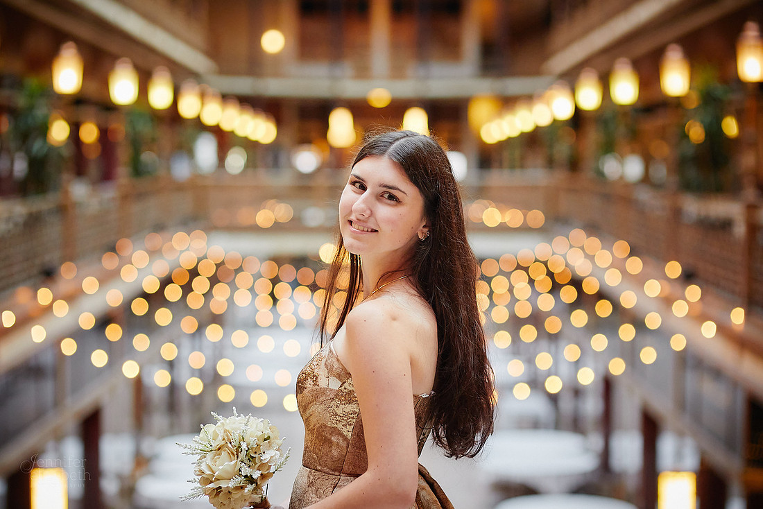 Sofia: Senior Session at the Hyatt Regency Cleveland at The Arcade