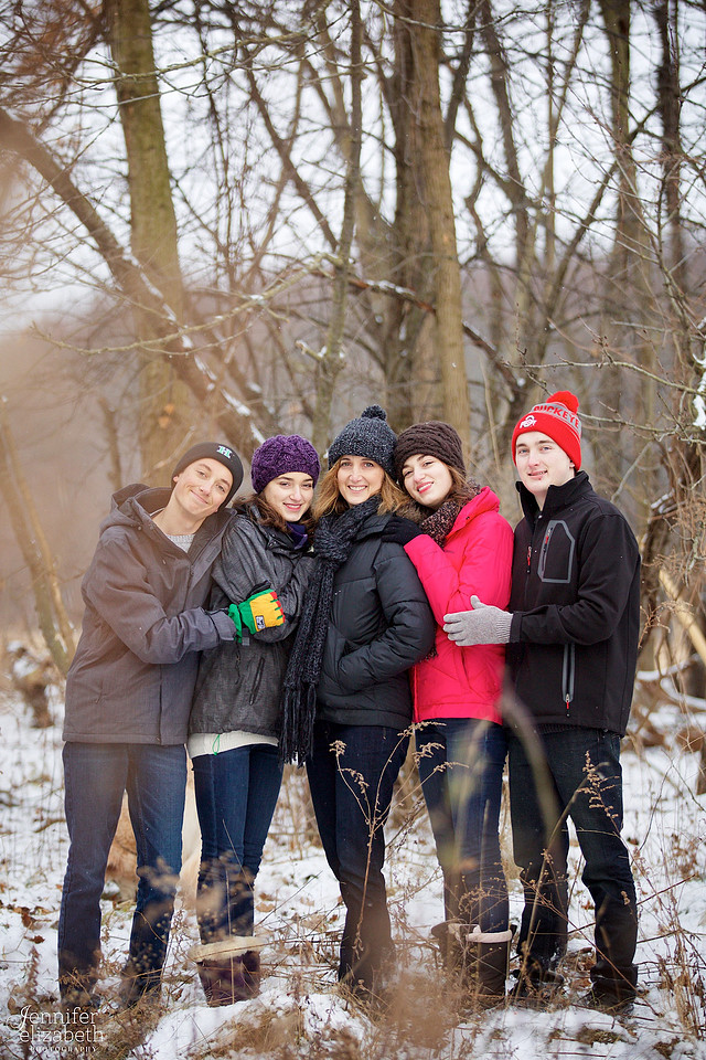 The W Family Winter Portrait Session in Akron Ohio