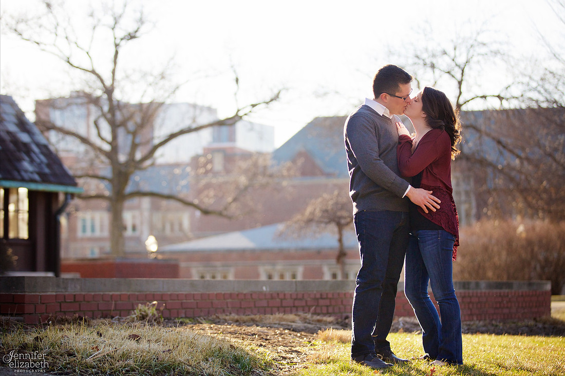 Heather & Jackson Engagement at Ohio State University