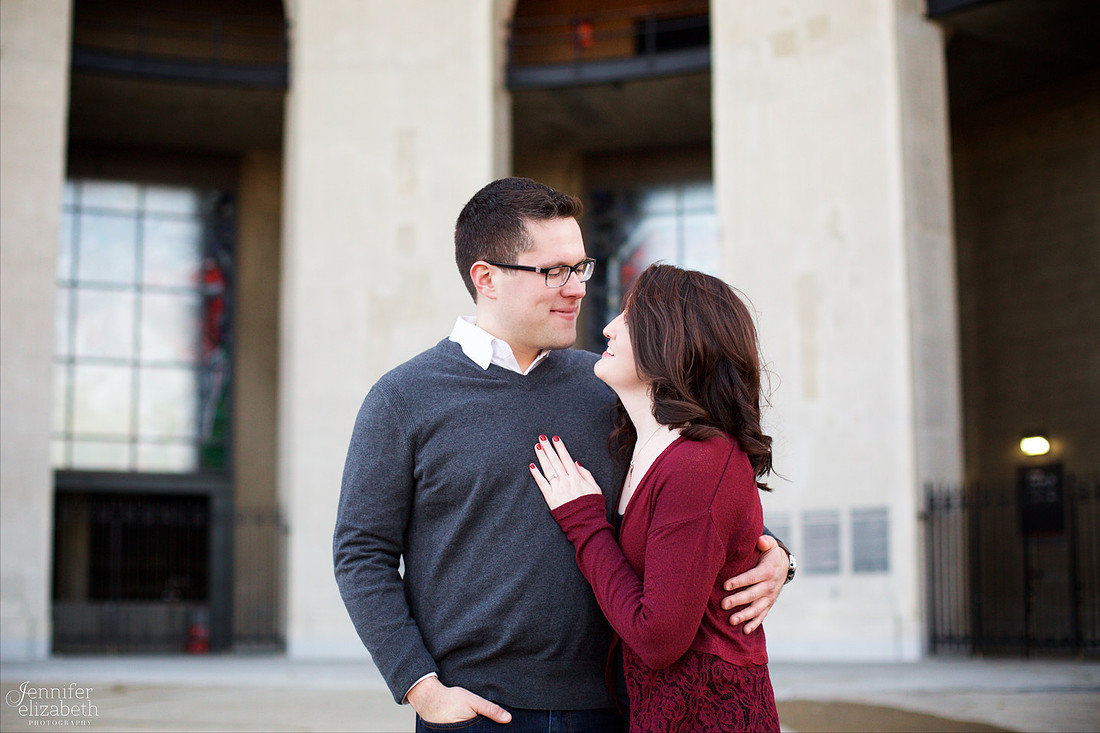 Heather & Jackson Engagement at Ohio State University