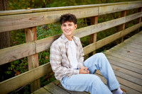 Lucas: Senior Session at Hudson Springs Park