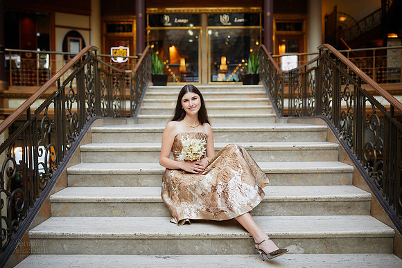 Sofia: Senior Session at the Hyatt Regency Cleveland at The Arcade
