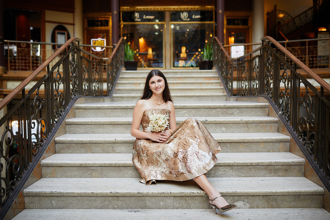 Sofia: Senior Session at the Hyatt Regency Cleveland at The Arcade