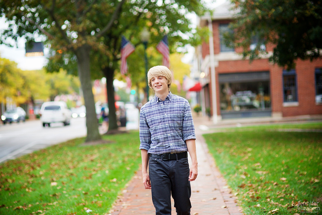 Sam: Senior Portrait Session in Worthington, Ohio