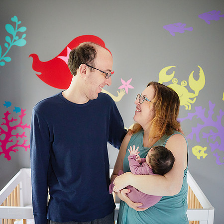 Baby M: Lifestyle At Home Newborn Session in Bay Village