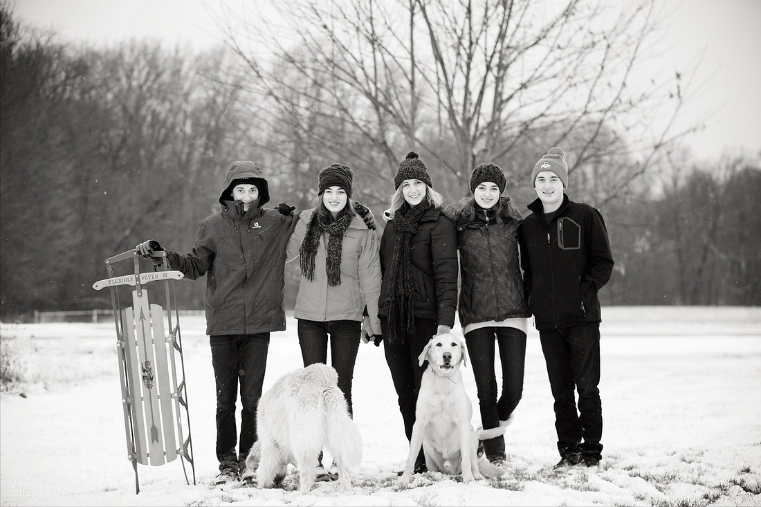 The W Family Winter Portrait Session in Akron Ohio