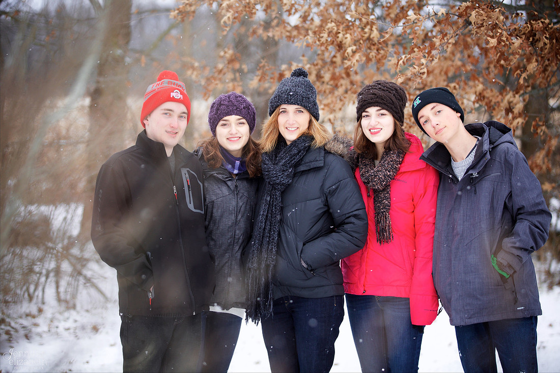The W Family Winter Portrait Session in Akron Ohio