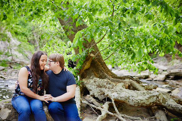 Maia & Ben: Engagement Session at Viaduct Park in Bedford