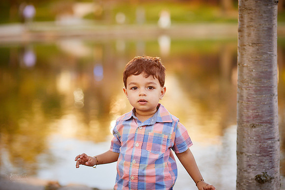 The S Family: Spring Cherry Blossom Portrait Session at Wade Lagoon in Cleveland