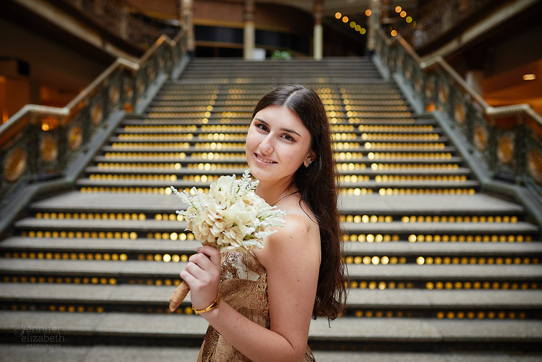 Sofia: Senior Session at the Hyatt Regency Cleveland at The Arcade