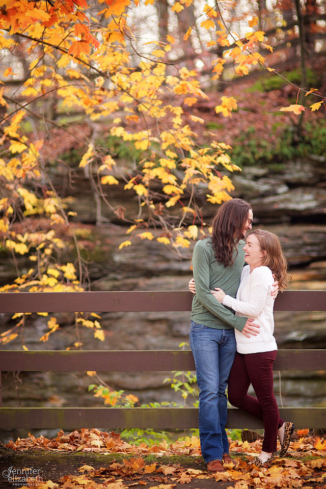 Tess and Adam's Engagement Portrait Session in Olmsted Falls, Cleveland