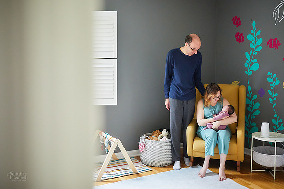 Baby M: Lifestyle At Home Newborn Session in Bay Village