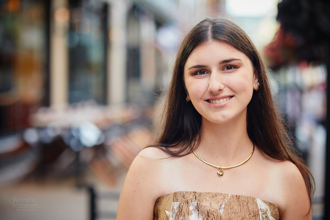 Sofia: Senior Session at the Hyatt Regency Cleveland at The Arcade