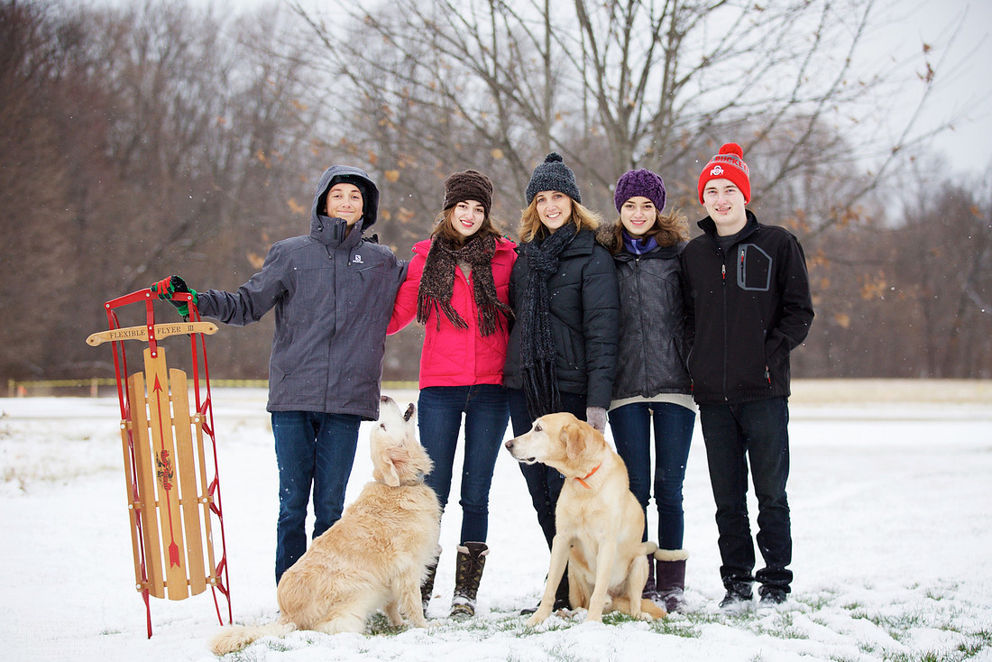The W Family Winter Portrait Session in Akron Ohio