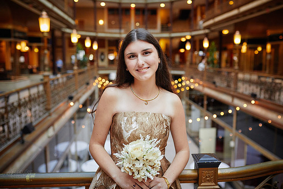Sofia: Senior Session at the Hyatt Regency Cleveland at The Arcade