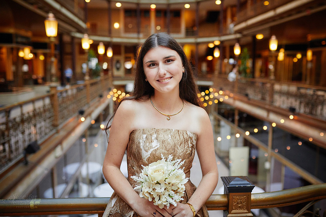 Sofia: Senior Session at the Hyatt Regency Cleveland at The Arcade