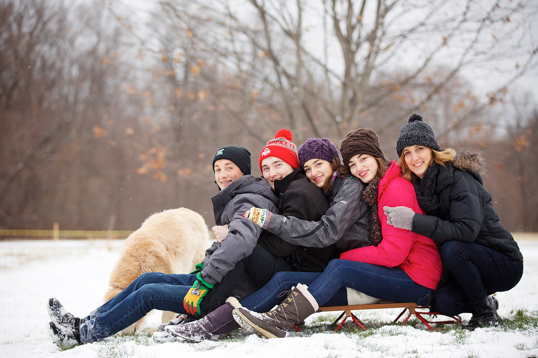 The W Family Winter Portrait Session in Akron Ohio