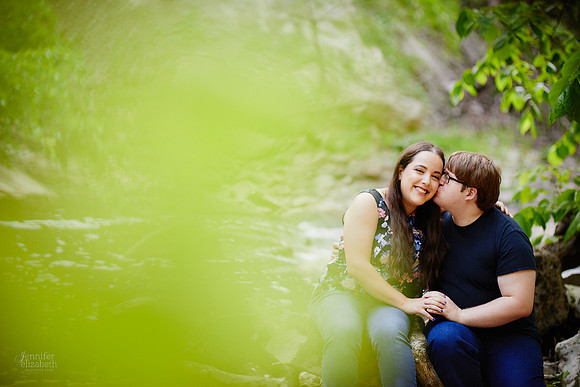 Maia & Ben: Engagement Session at Viaduct Park in Bedford