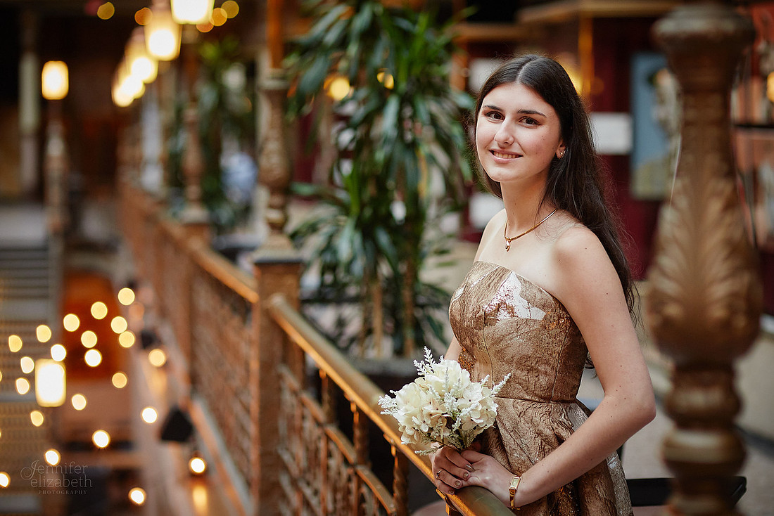 Sofia: Senior Session at the Hyatt Regency Cleveland at The Arcade