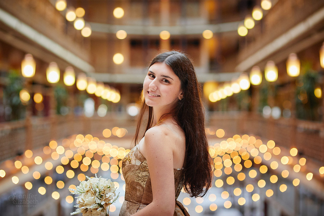 Sofia: Senior Session at the Hyatt Regency Cleveland at The Arcade