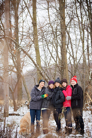 The W Family Winter Portrait Session in Akron Ohio