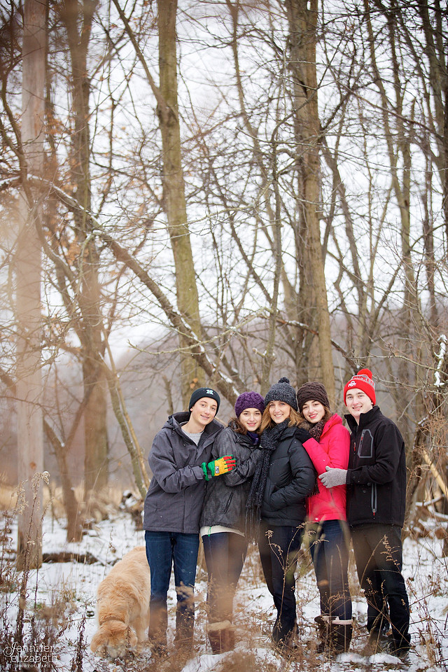 The W Family Winter Portrait Session in Akron Ohio