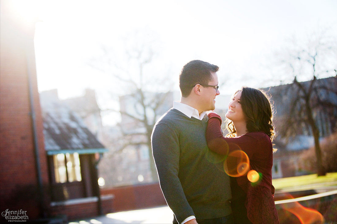 Heather & Jackson Engagement at Ohio State University