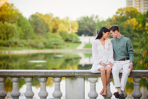 Jess & Tim: Engagement at Wade Lagoon and the Cleveland Museum of Art
