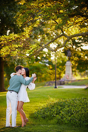 Jess & Tim: Engagement at Wade Lagoon and the Cleveland Museum of Art