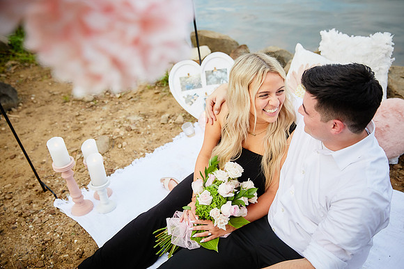 Brandon & Giana: Proposal at Lake LaDue Reservoir in Auburn