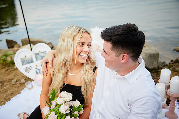 Brandon & Giana: Proposal at Lake LaDue Reservoir in Auburn