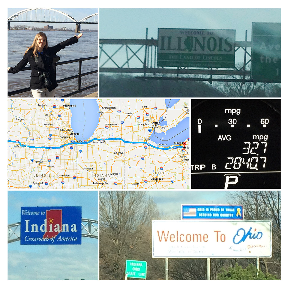 Cross country road trip from California to Ohio