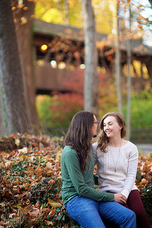 Tess and Adam's Engagement Portrait Session in Olmsted Falls, Cleveland