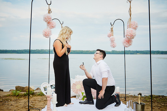 Brandon & Giana: Proposal at Lake LaDue Reservoir in Auburn