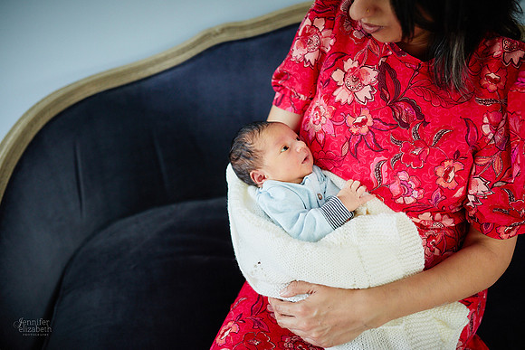 Baby Niam: Newborn and Family Session in Beachwood