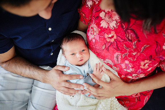 Baby Niam: Newborn and Family Session in Beachwood